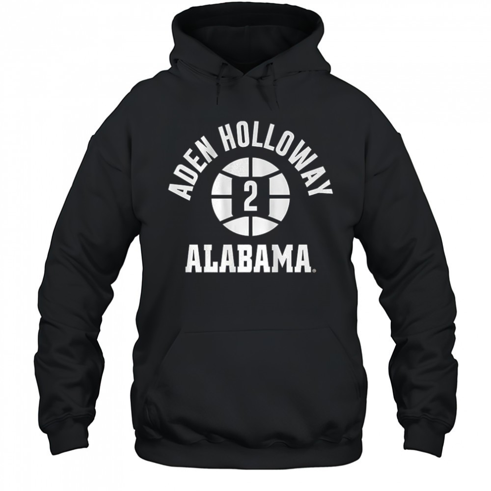 Aden Holloway Alabama Crimson Tide basketball name number 2 ball shirt