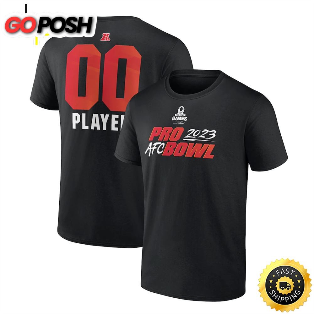 AFC Branded 2023 Pro Bowl Pick-A-Player Black T-shirt