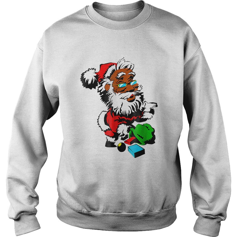 African American Santa Claus Christmas shirt