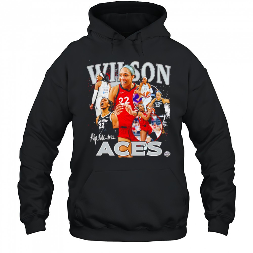 Aja Wilson Las Vegas Aces WNBA All-Star signature shirt