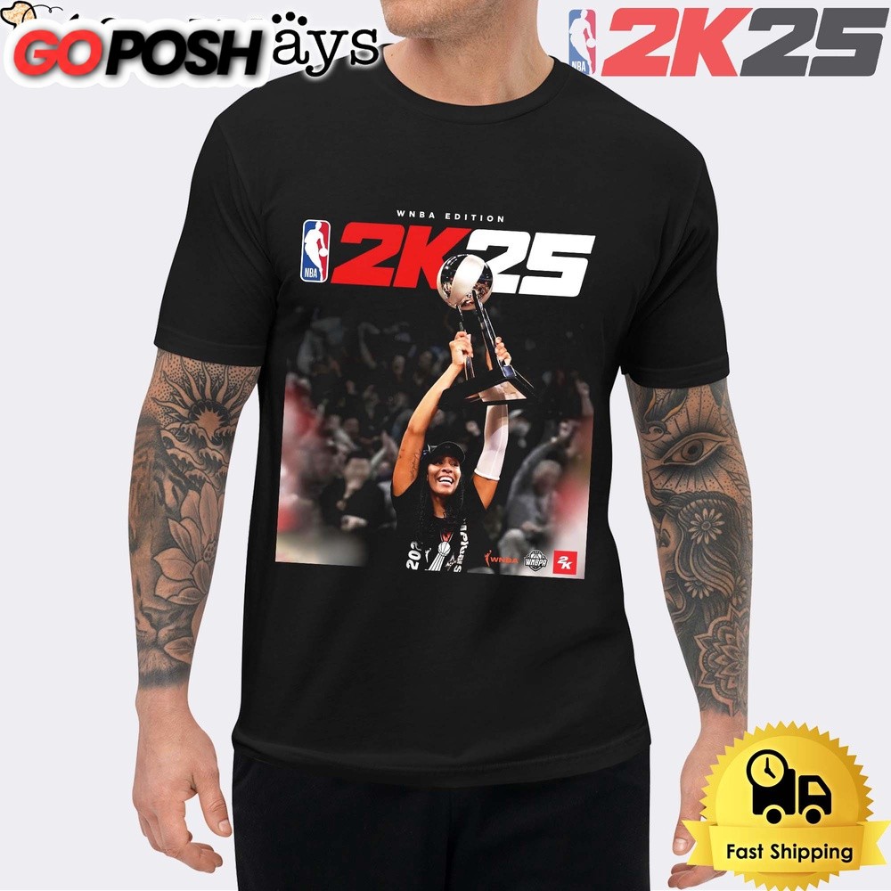 A’ja Wilson Of Las Vegas Aces Is NBA 2K25 Officially WNBA Edition Cover Unisex T-Shirt