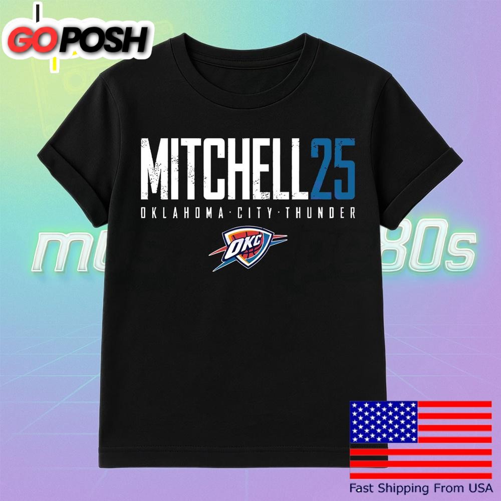 Ajay Mitchell 25 Oklahoma City Thunder Elite T Shirt