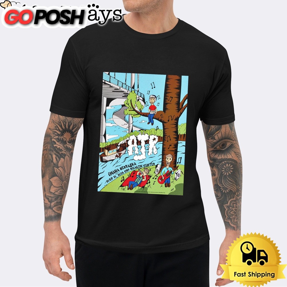 AJR At The CHI Health Center In Omaha NE On July 21 2024 Unisex T-Shirt