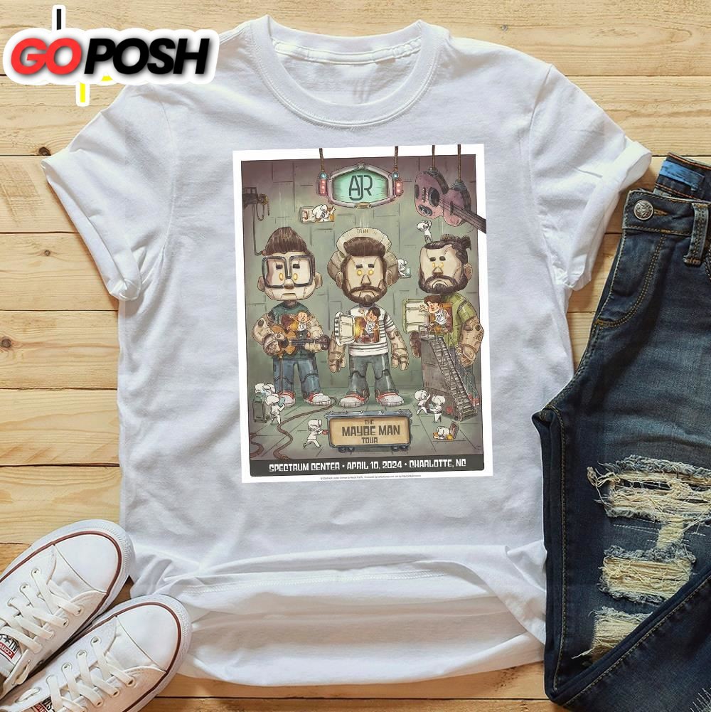 AJR Charlotte April 10 2025 Tour Poster Unisex T-shirt