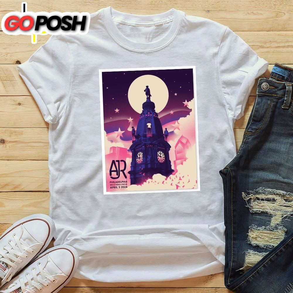 Ajr Concert Wells Fargo Center, Philadelphia, Pa April 3, 2025 T-Shirt