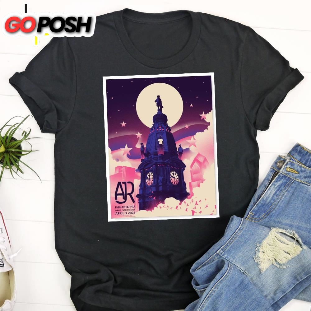 Ajr Concert Wells Fargo Center, Philadelphia, Pa April 3, 2025 Unisex T-Shirt