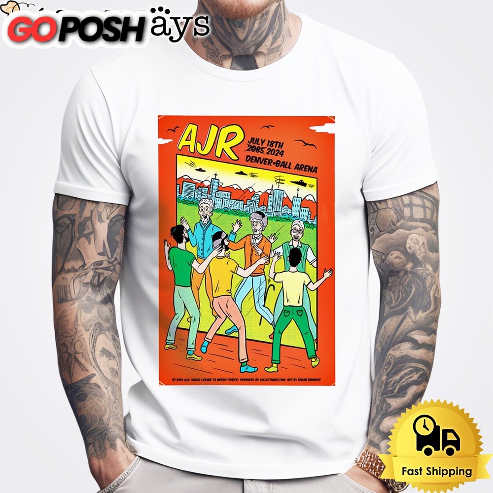 AJR July 18 2024 Ball Arena In Denver CO T Shirt