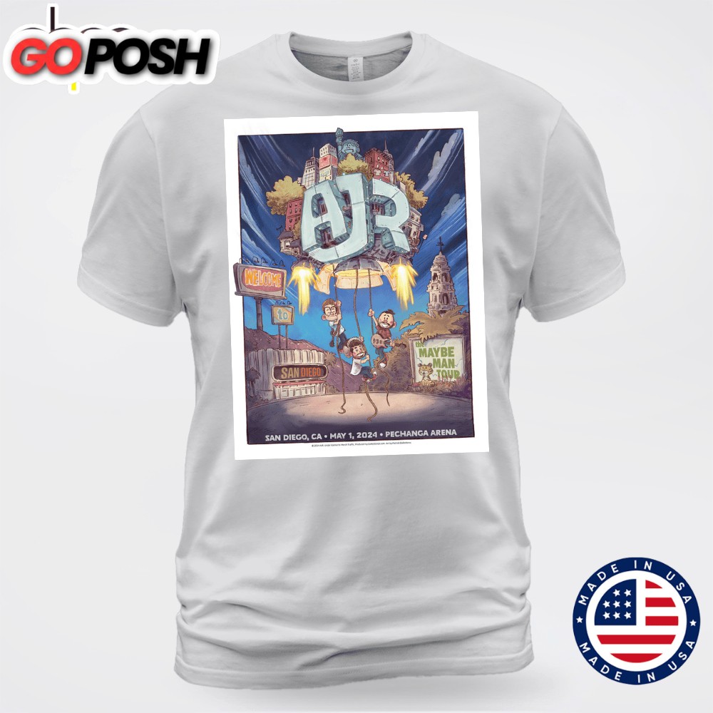 AJR May 1-2025 Pechanga Arena San Diego CA Unisex T-shirt