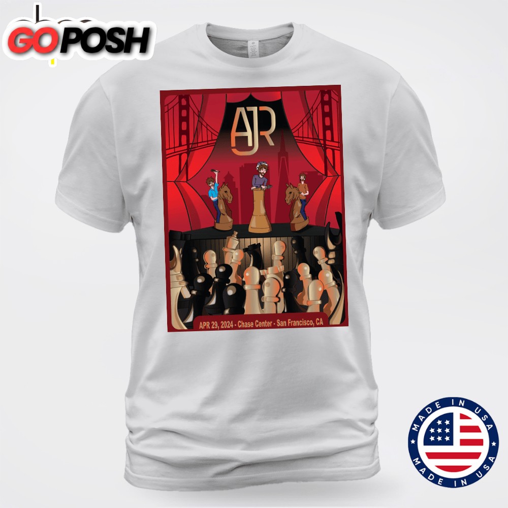 AJR San Francisco April 29, 2025 White T-shirt