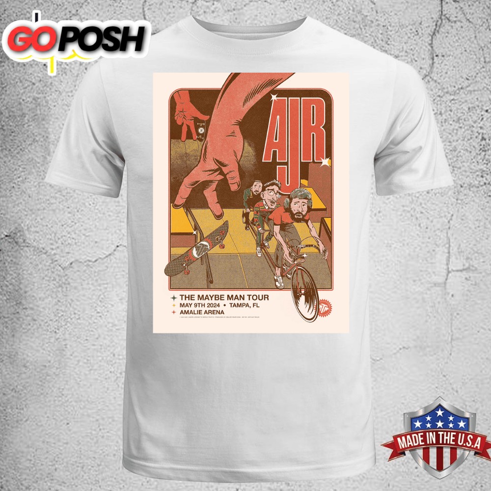 AJR Tampa May 9 2025 Tour T-shirt Tee