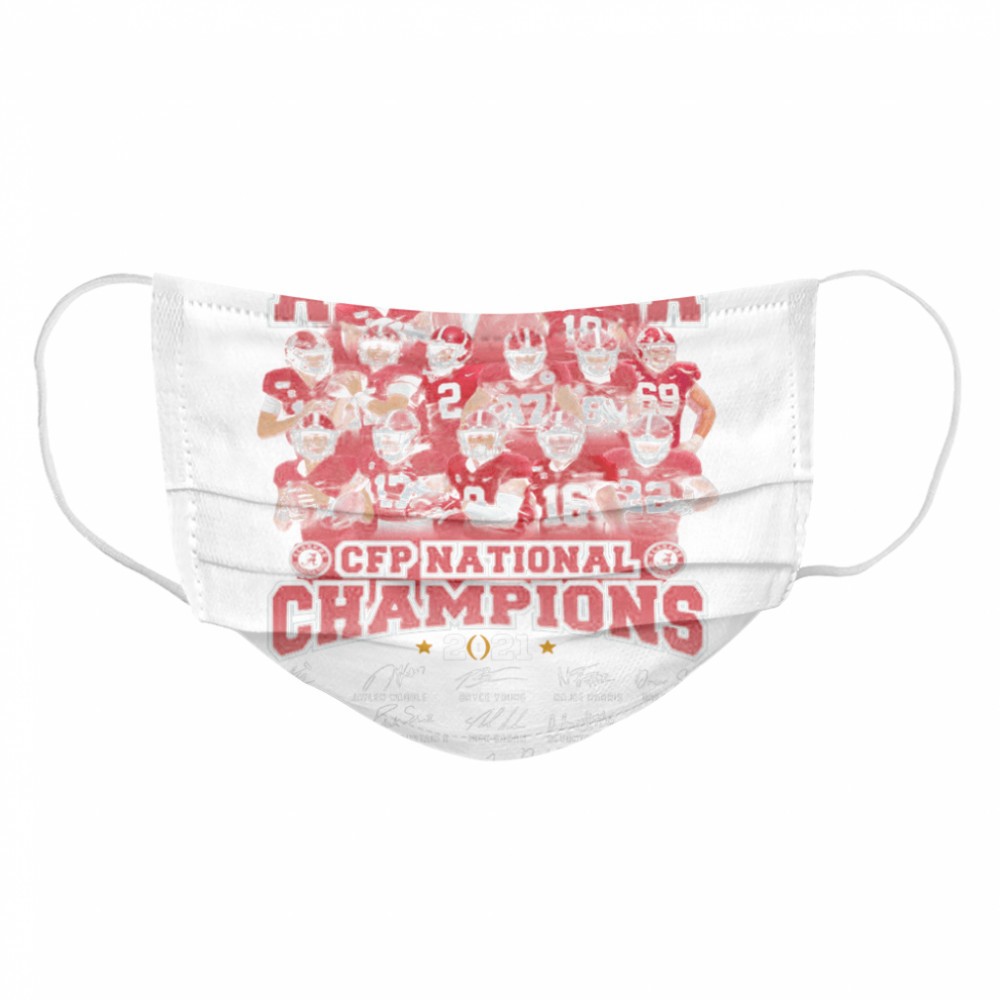 Alabama Crimson Tide CFP national Champions 2021 signatures shirt