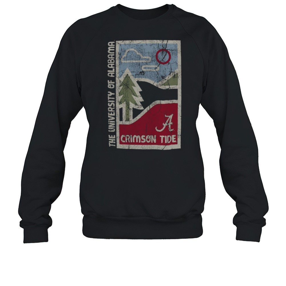 Alabama Crimson Tide Comfort Minimal Vista Distressed T Shirt