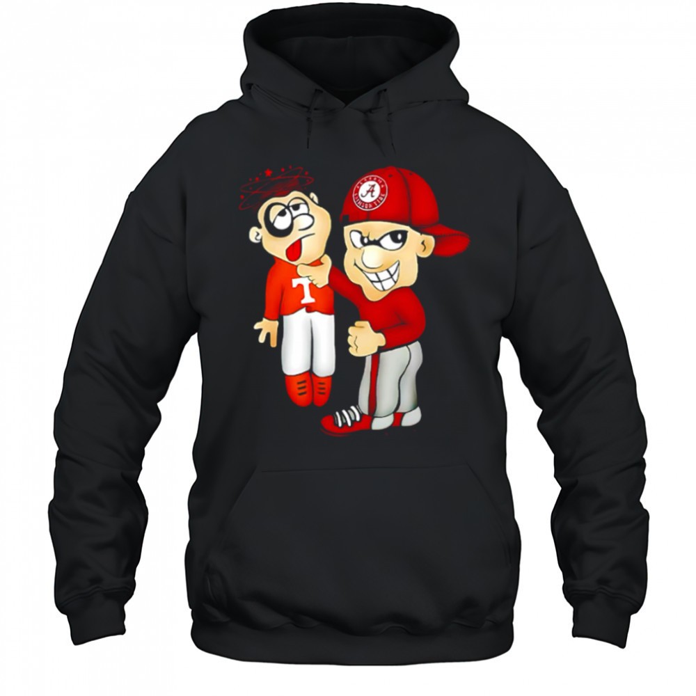 Alabama Crimson Tide overwhelm Tennessee Volunteers cartoon shirt