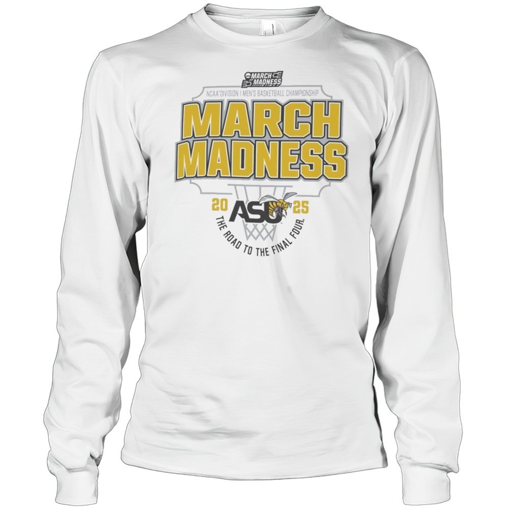 alabama-state-hornets-2025-ncaa-division-i-mens-basketball-championship-march-ma-jlk0kbkf Alabama State Hornets 2025 NCAA Division I Mens Basketball Championship March Madness The Road To The Final Four Shirt