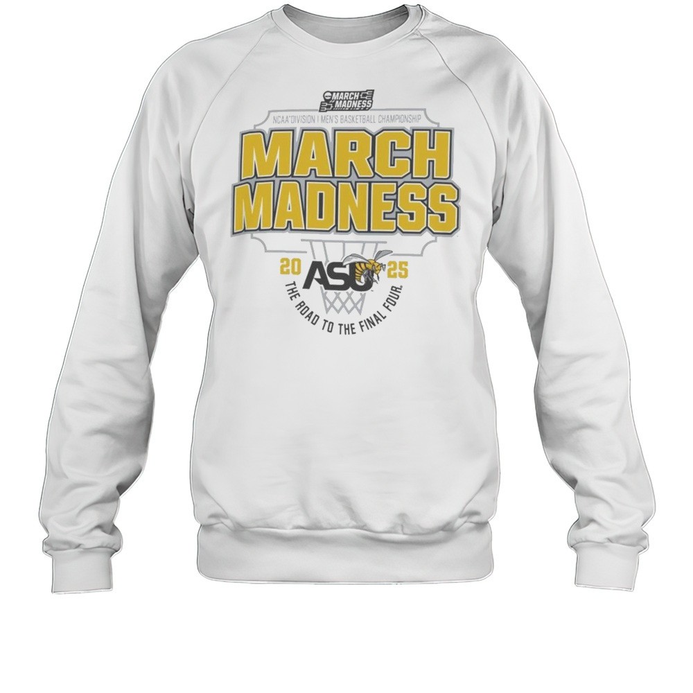 Alabama State Hornets 2025 NCAA Division I Mens Basketball Championship March Madness The Road To The Final Four Shirt