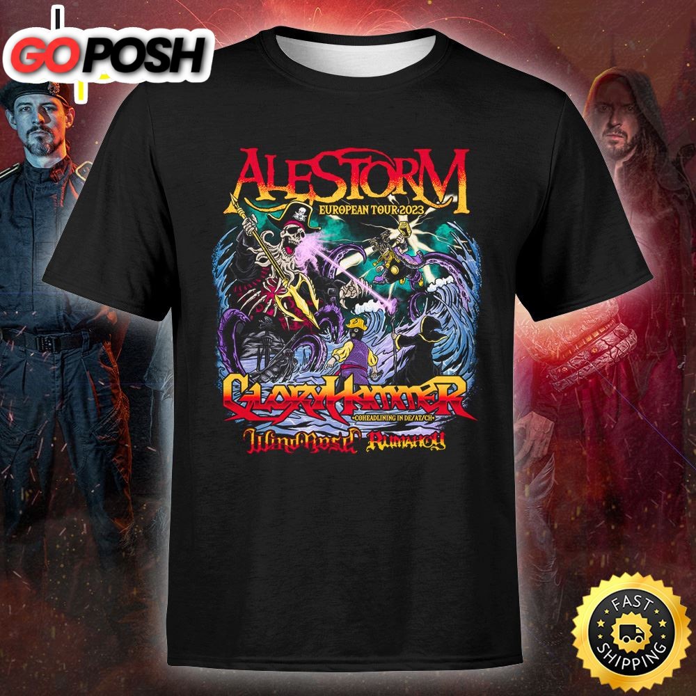Alestorm Announces 2025 USA Tour Music Tshirt