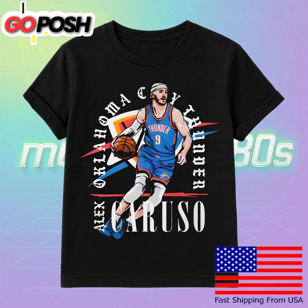 Alex Caruso Oklahoma City Thunder Shield T Shirt