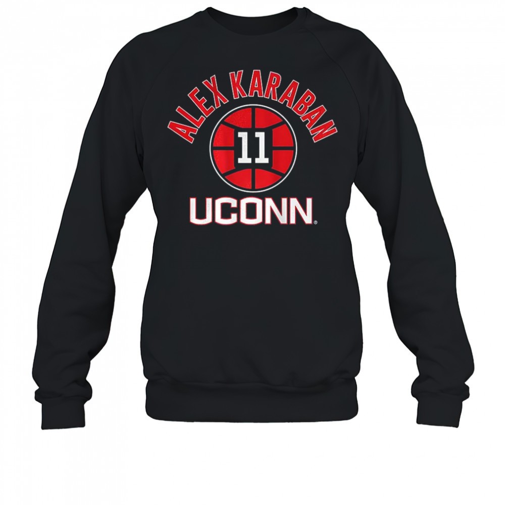 alex-karaban-uconn-huskies-basketball-name-number-11-ball-shirt-9qi5jqqm Alex Karaban UConn Huskies basketball name number 11 ball shirt