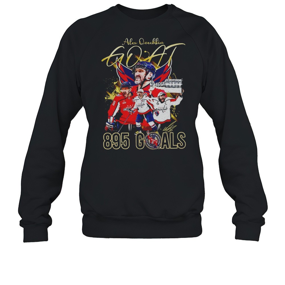 Alex Ovechkin Goat 895 Goals Signature Shirt