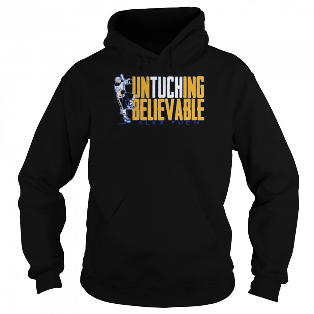 Alex Tuch untuching believable shirt