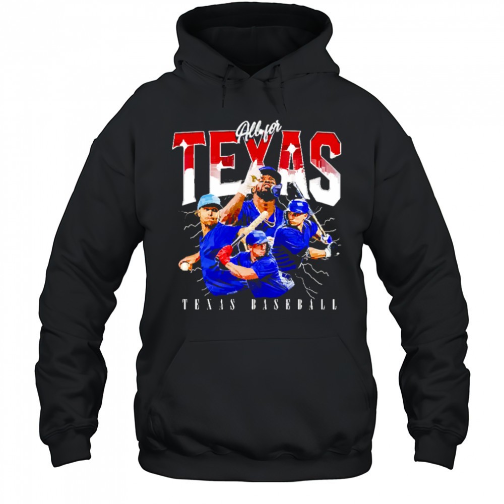 All for Texas baseball team MLBPA shirt