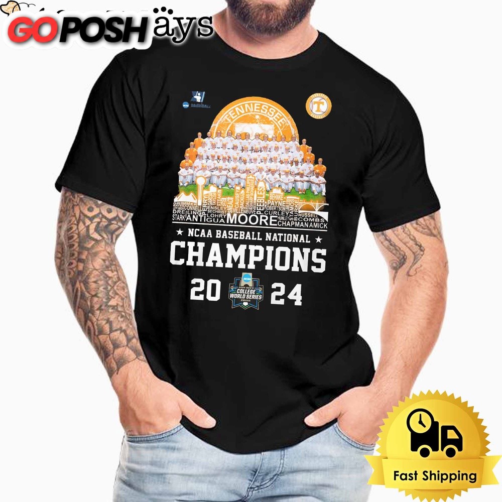 All Tennessee Volunteers Players Are NCAA National Baseball Champions T Shirt