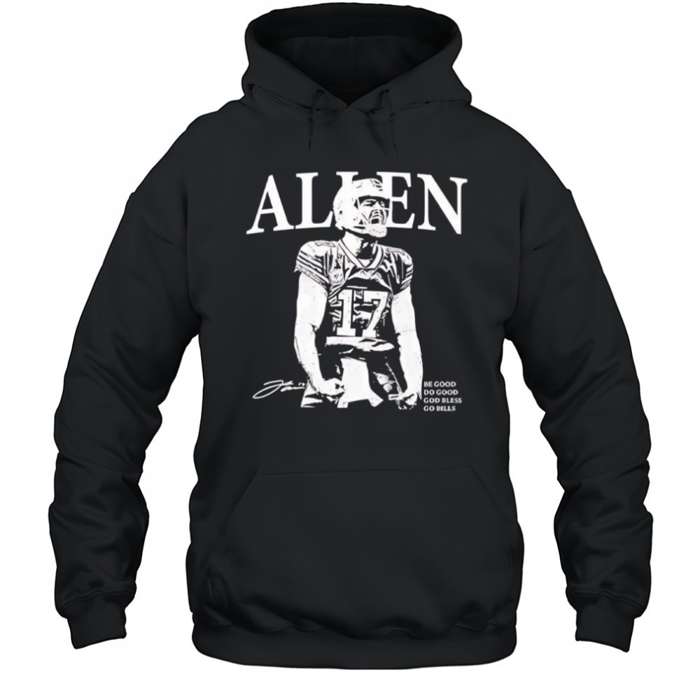 Allen be good do good god bless go bills signature shirt