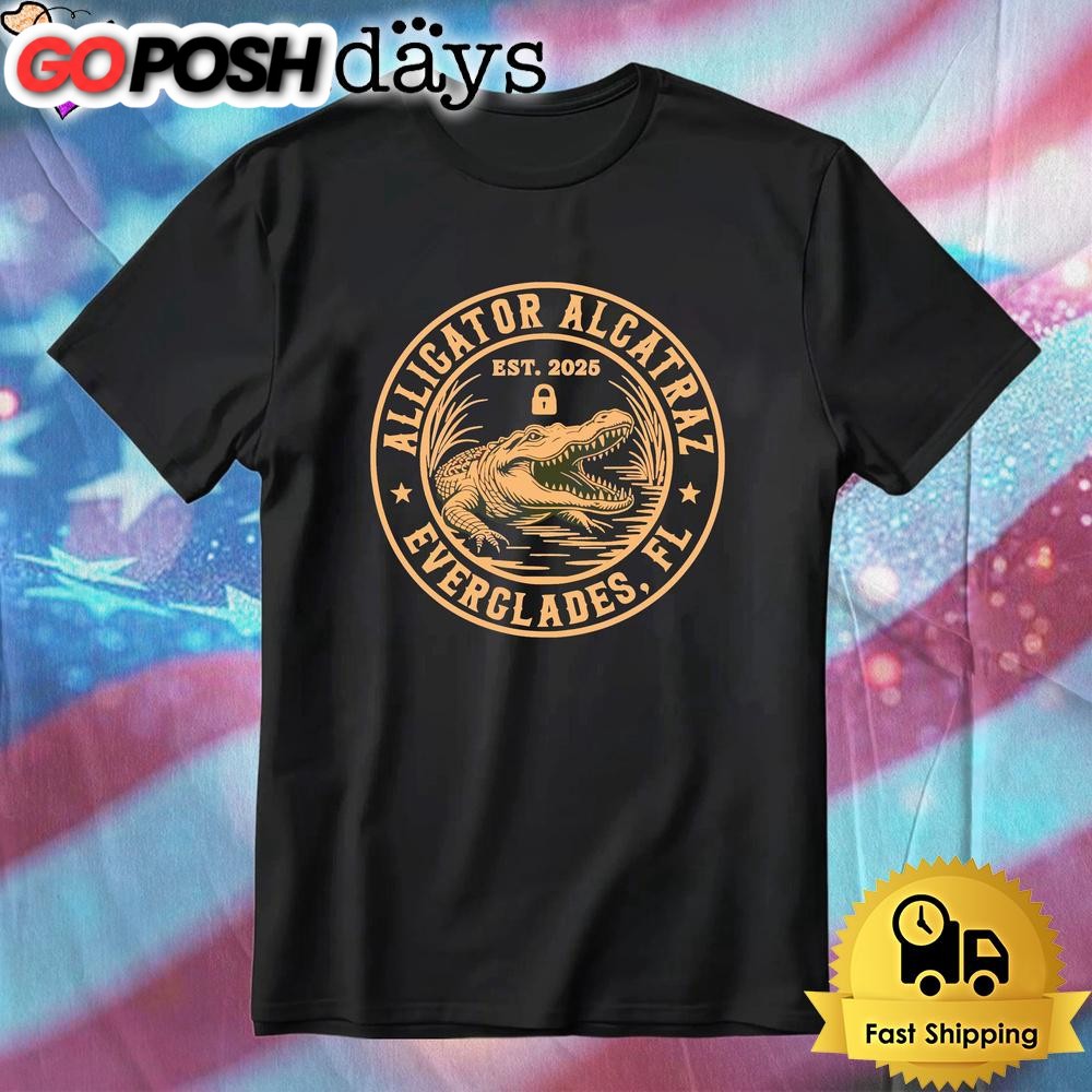 Alligator Alcatraz Everglades Florida Political T-Shirt