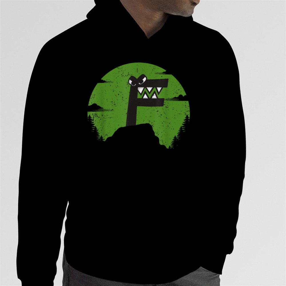 Alphabet Lore f Letter Christmas Boys Sunset Mountain Kids T-Shirt B0BM82Y7RY