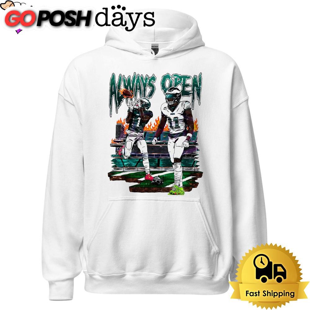 always-open-philadelphia-eagles-11-a-j-brown-t-shirt-e3jv7y60 Always Open Philadelphia Eagles 11 A J Brown T Shirt