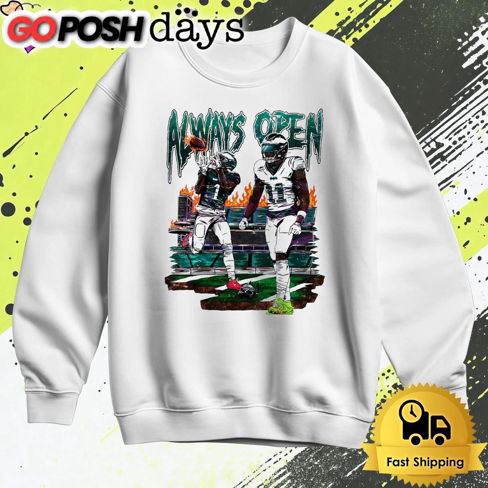always-open-philadelphia-eagles-11-a-j-brown-t-shirt-e3jv7y60 Always Open Philadelphia Eagles 11 A J Brown T Shirt