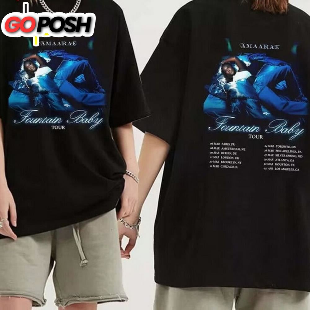 Amaarae Fountain Baby Tour 2024 Dates T-Shirt