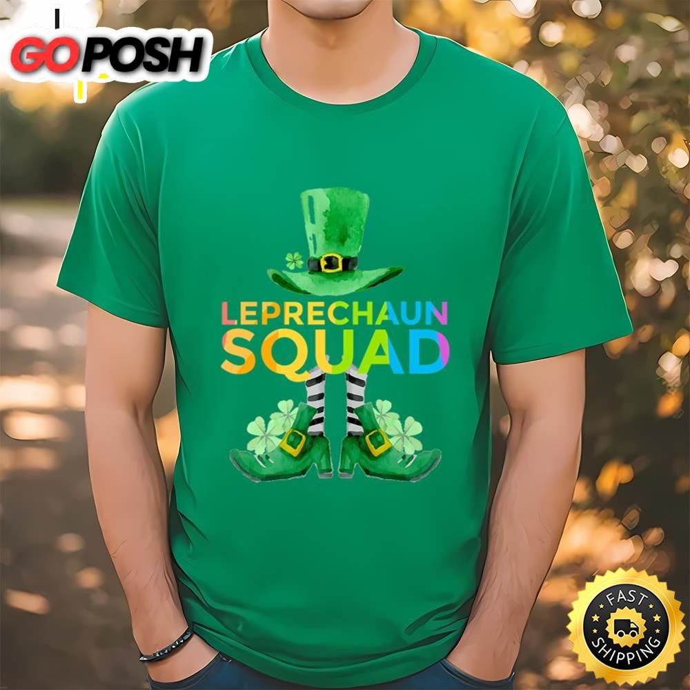 Amazing Leprechaun Squad Rainbow Lucky St Patricks Day Shirt