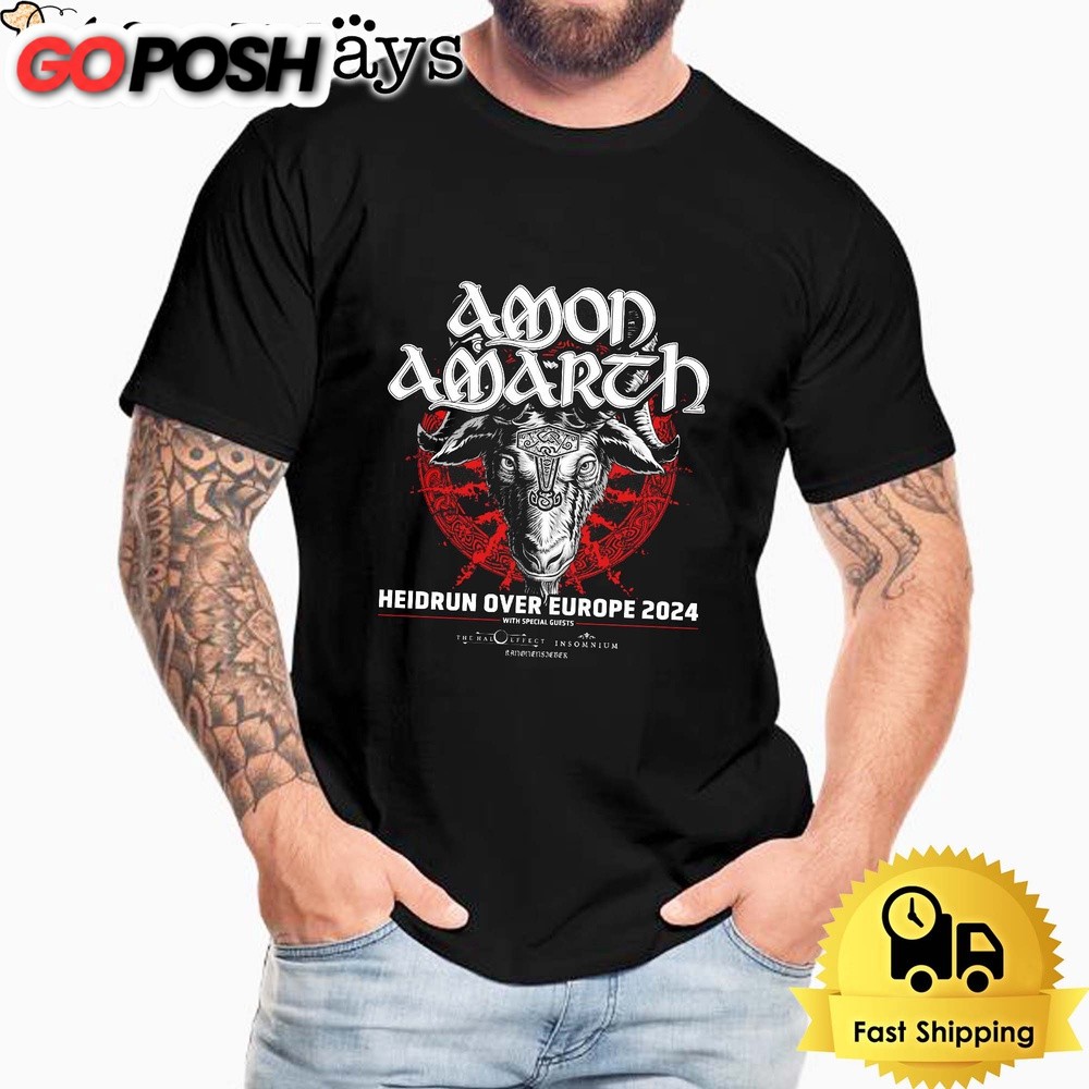 Amon Amarth Heidrun Over Europe 2024 Unisex T-Shirt