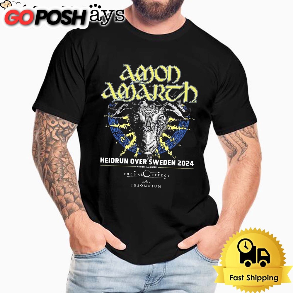 Amon Amarth Heidrun Over Sweden 2024 Unisex T-Shirt
