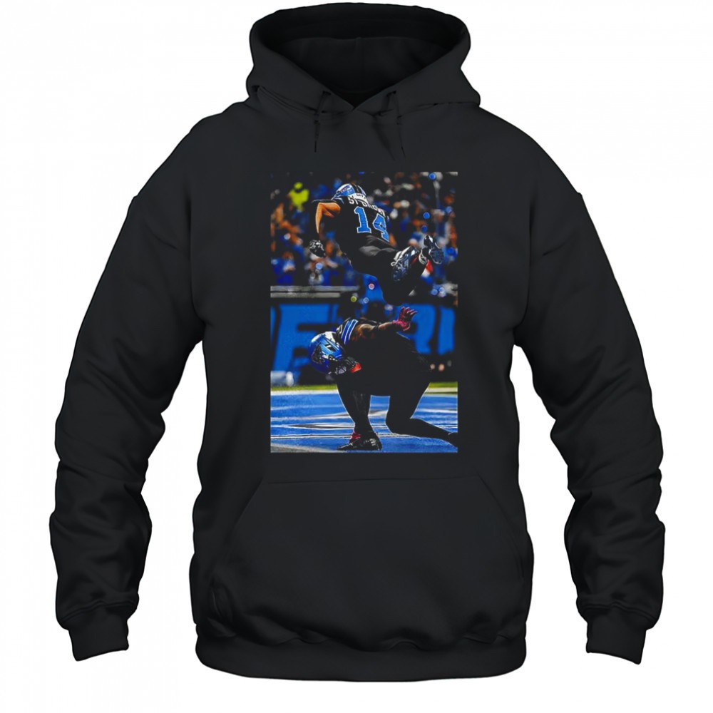 Amon-Ra St. Brown and Jahmyr Gibbs Detroit Lions football superhero goal celebration shirt