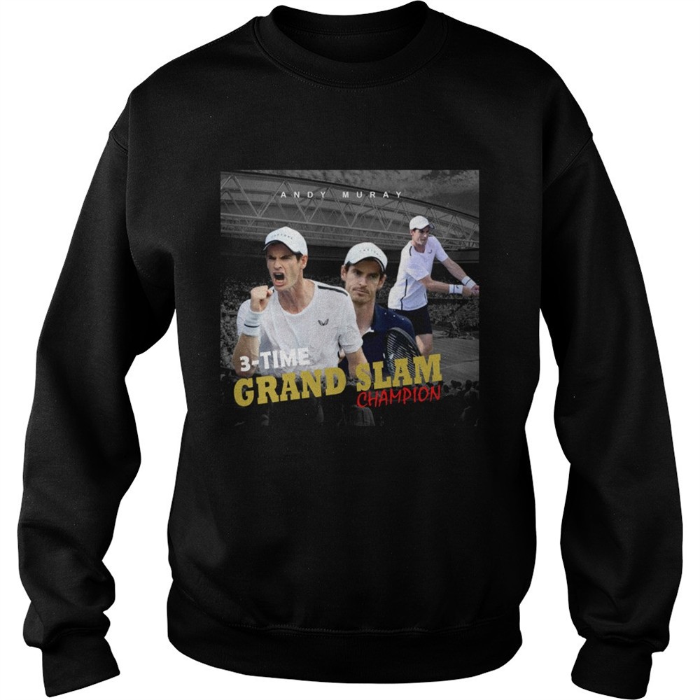 Andy Murray 3 time Grand Slam champion shirt