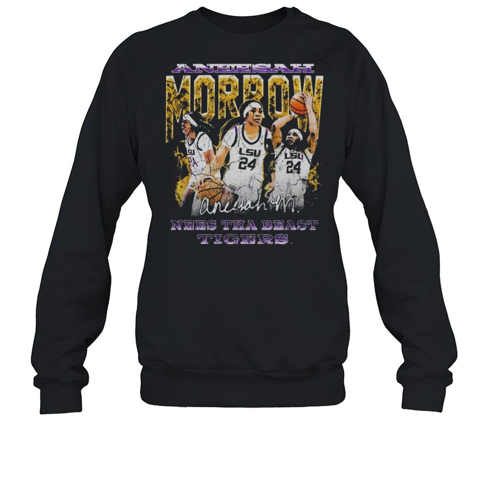 Aneesah Morrow Nees Tha Beast Tigers 90s Retro LSU Tigers Southeastern Conference 2025 Signature T-shirt
