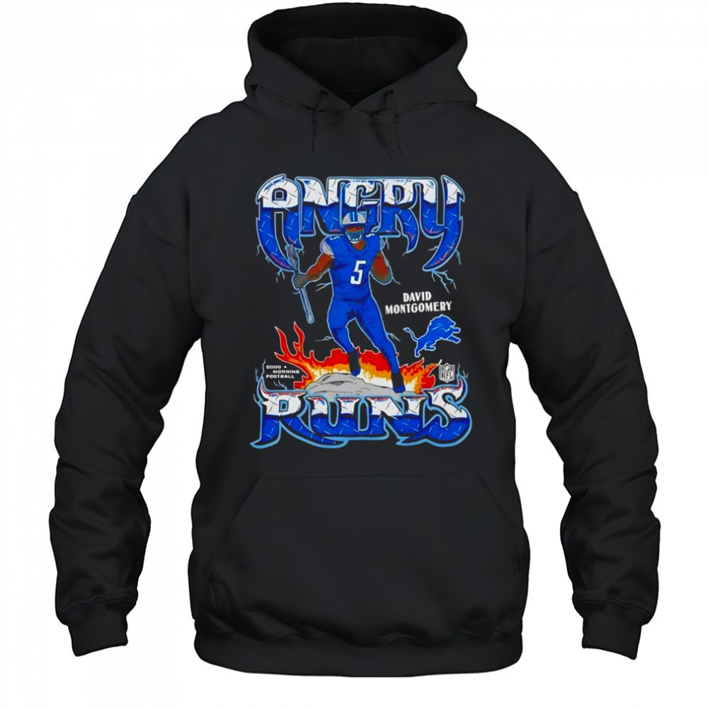 Angry Runs Detroit Lions David Montgomery shirt