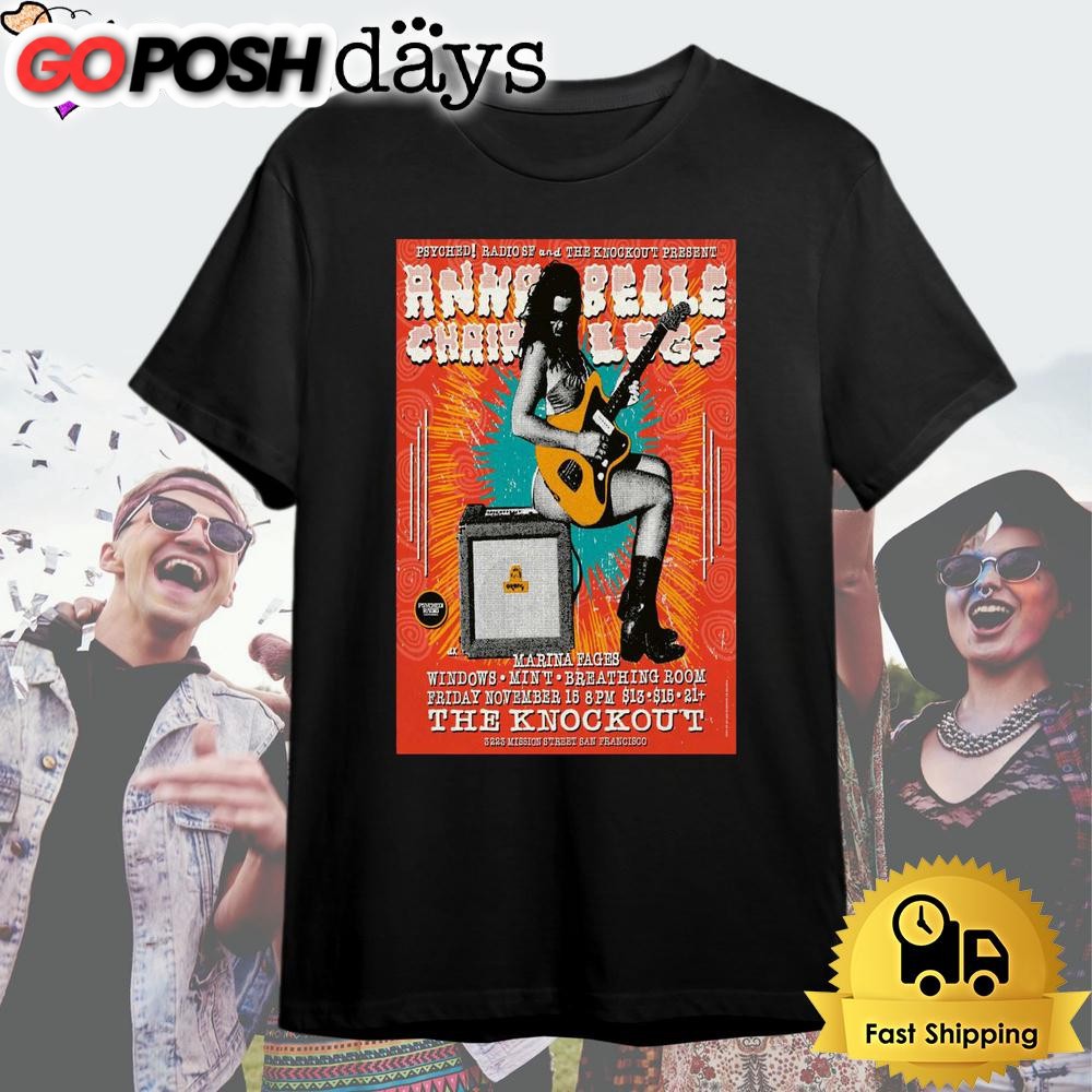 Annabelle Chairlegs Live November 15 2024 San Francisco CA T Shirt