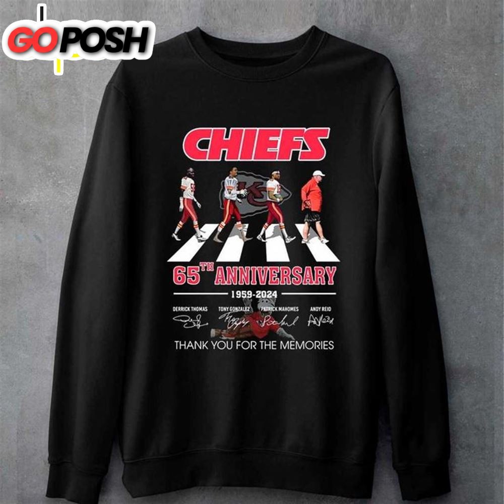 Anniversay 1959-2025 Kansas City Chiefs Thank You For The Memories T-shirt