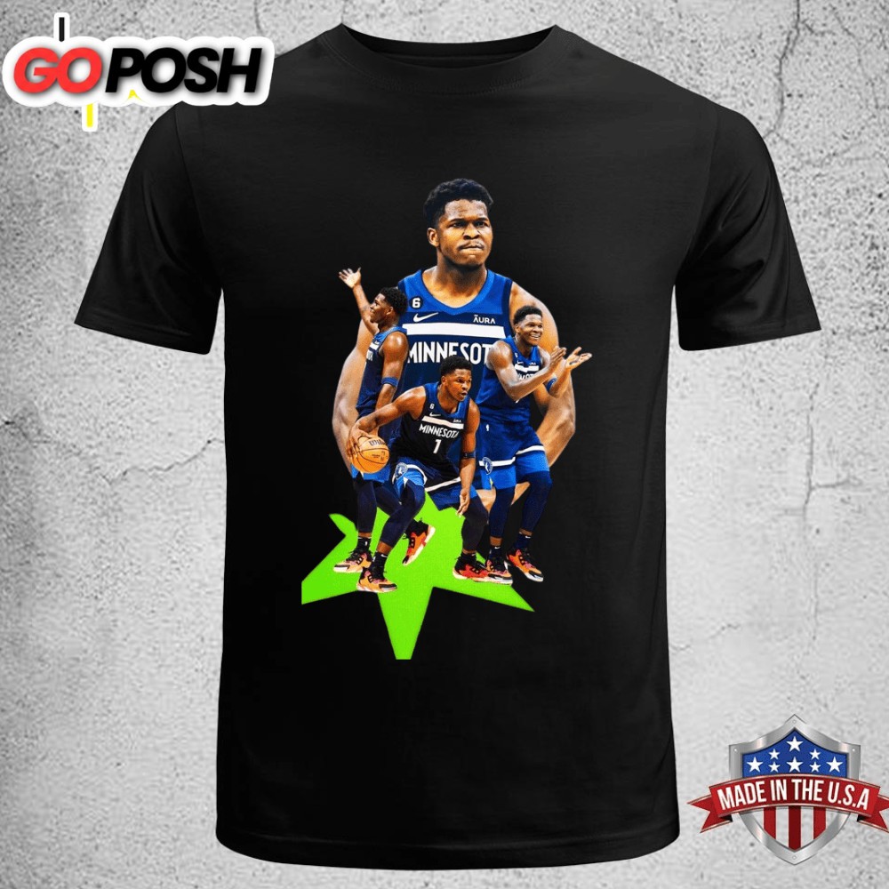 Anthony Edwards Howling Wolves Dunk 2025 Graphic T-Shirt