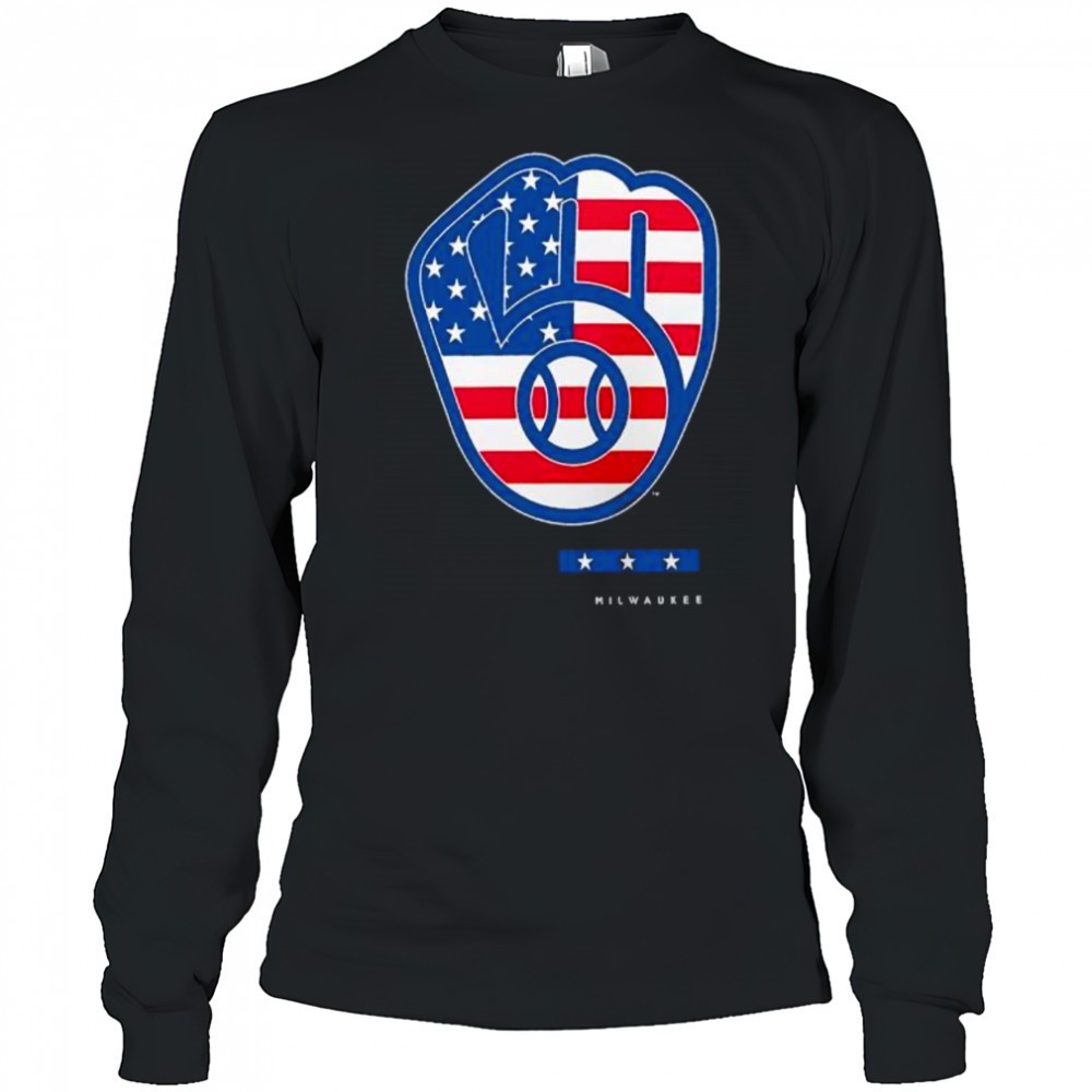 anthracite-milwaukee-brewers-americana-logo-shirt-sg6as254 Anthracite Milwaukee Brewers Americana logo shirt