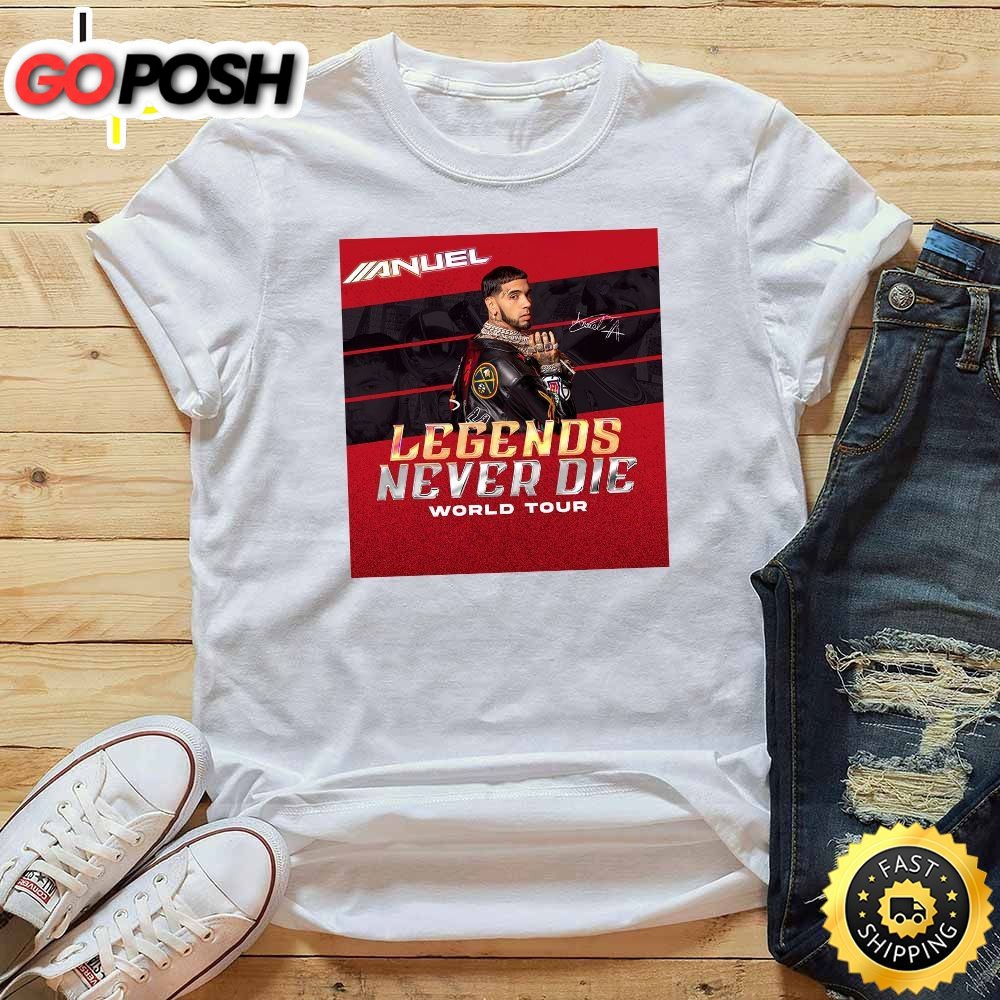 Anuel Aa Legends Never Die Newark Tour 2025 T-Shirt