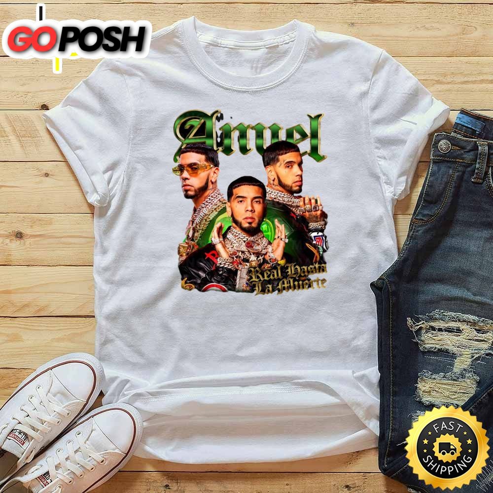 Anuel Aa Real Hasta La Muerte Tour 2025 White T-Shirt