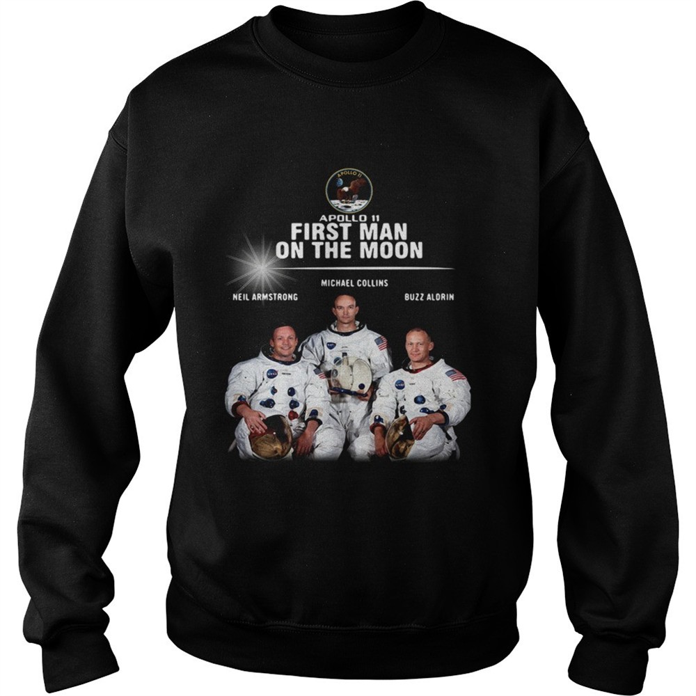 Apollo 11 first man on the moon Neil Armstrong Michael Collins Buzz Aldrin shirt