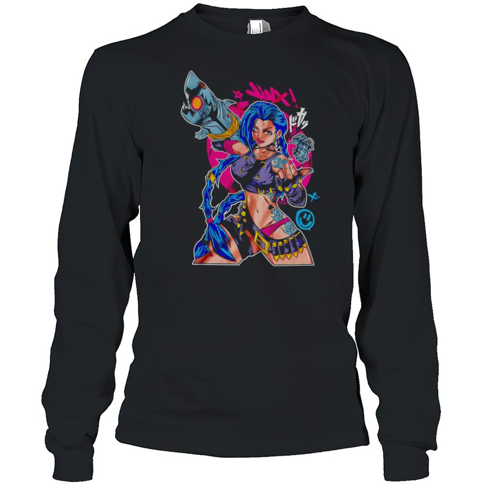 arcane-jinx-anime-graphic-shirt-jnjcktbt Arcane Jinx Anime Graphic Shirt