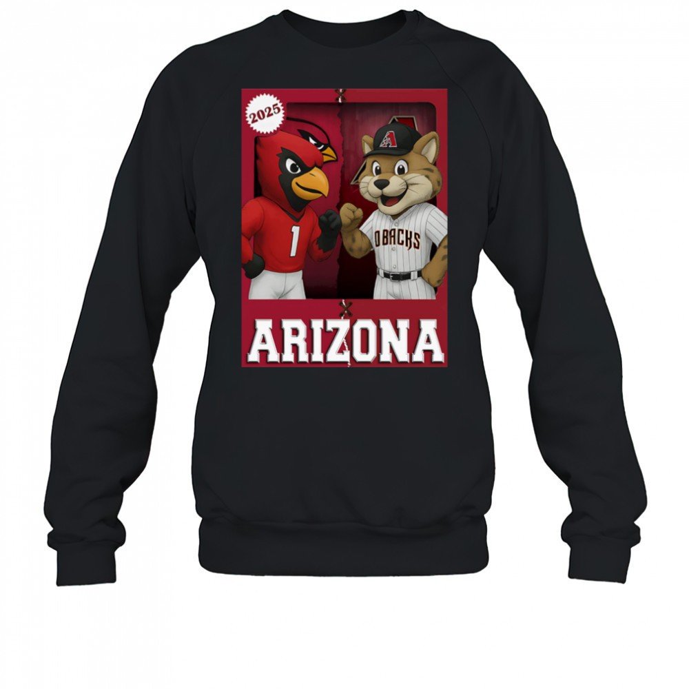 arizona-cardinals-and-arizona-diamondbacks-mascot-play-card-shirt-ykcjoxiw Arizona Cardinals and Arizona Diamondbacks mascot play card shirt