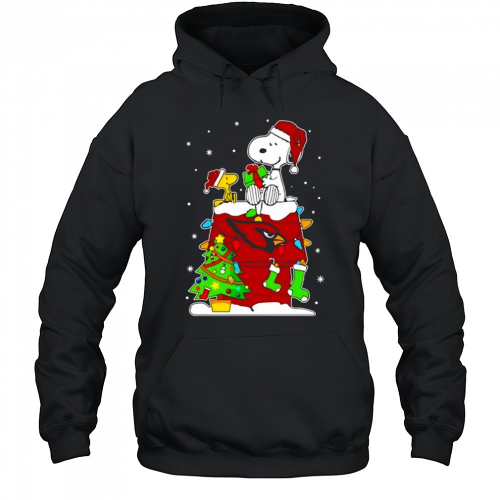 Arizona Cardinals Snoopy Woodstock Christmas Shirt