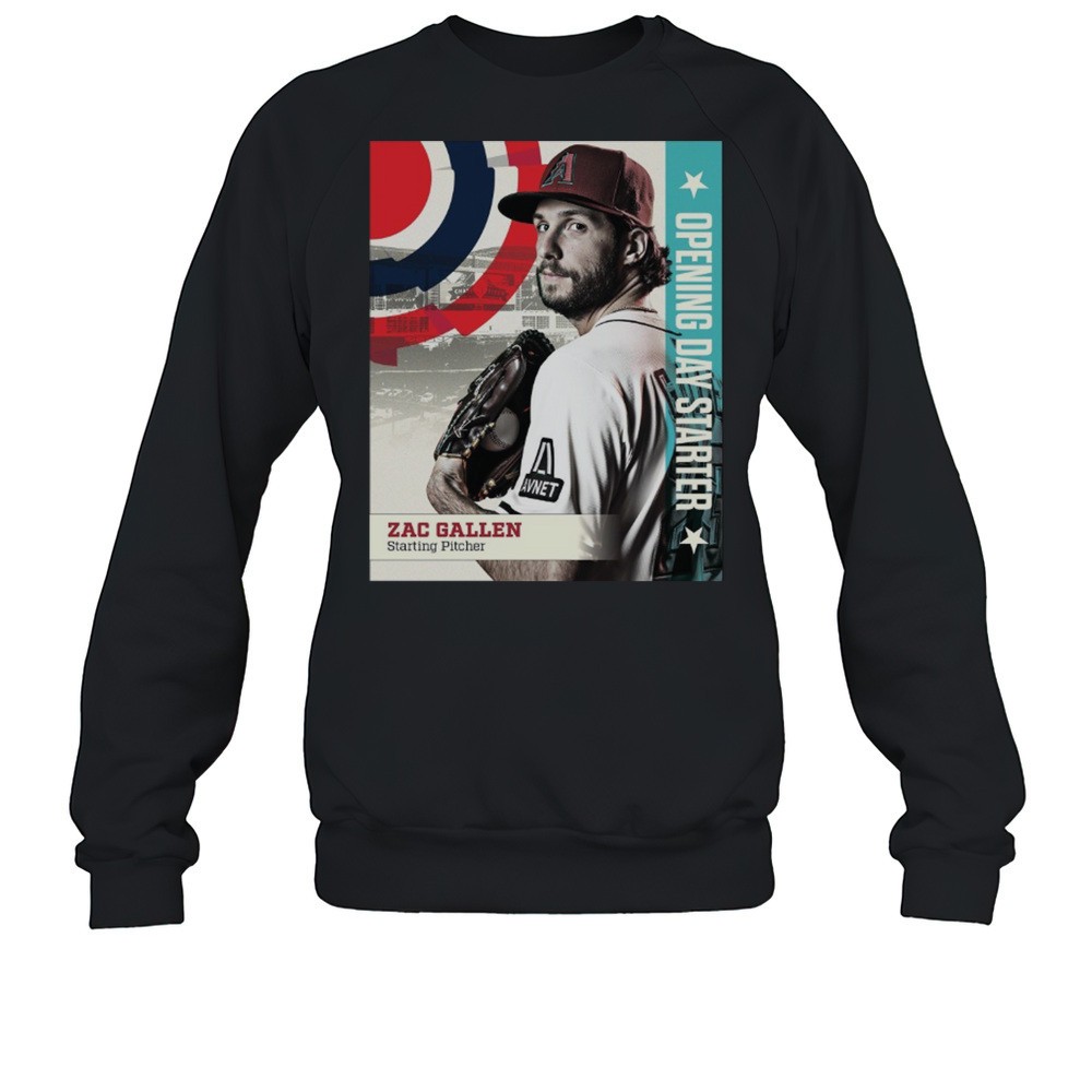 Arizona Diamondbacks Baseball Zac Gallen Starting Pitcher 2025 MLB Opening Day Starter Poster T-shirt